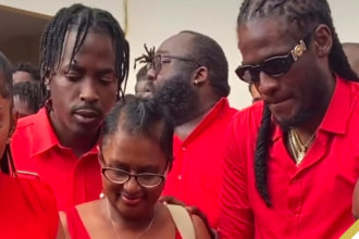 Dancehall star Aidonia and wife Kimberly bid farewell to son Khalif at Emotional Funeral service