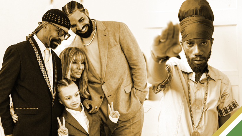 Drake and family, Sizzla Kalonji