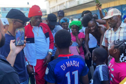 Valiant engages fans in the streets of Guyana