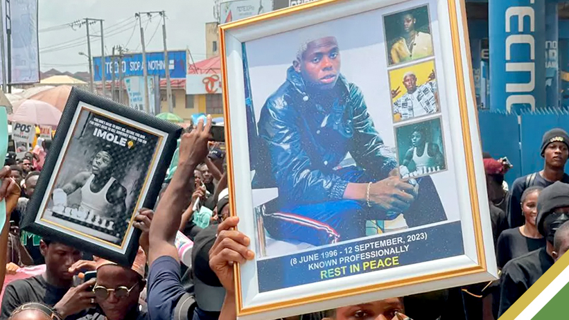 Protest in the streets of Nigeria - Photo Credit: Adedayo Okedare/BBC
