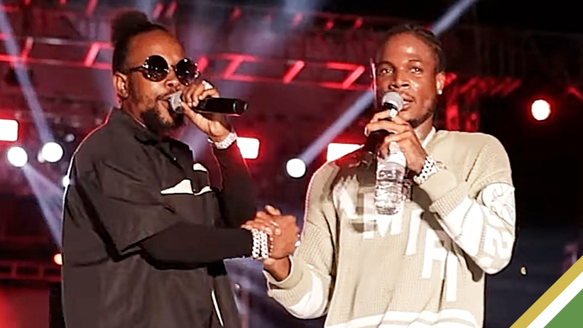 Masicka and Popcaan sharing the stage at Streetz Festival