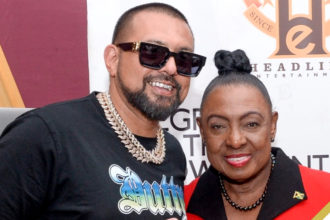 (L-R) Sean Paul and Minister Olivia Grange at the annual Jamaica Creative Career Expo in Kingston, Jamaica