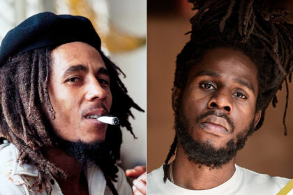 (L-R) Bob Marley, Chronixx