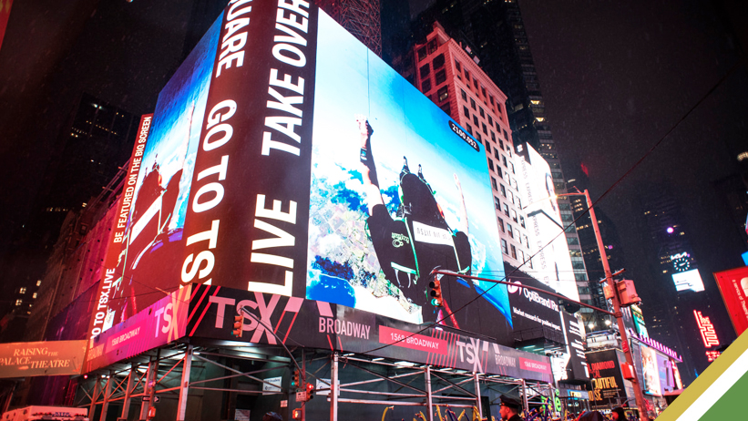 TSX Billboard in TimesSquare, New York