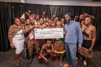 Buju Banton Presents a Cheque for USD 200,000 to members of the Accompong Maroon Community