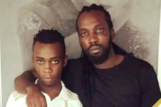 Mavado and son Dante Brooks