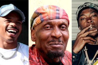 (L-R) YG Marley, Jimmy Cliff, Skillibeng