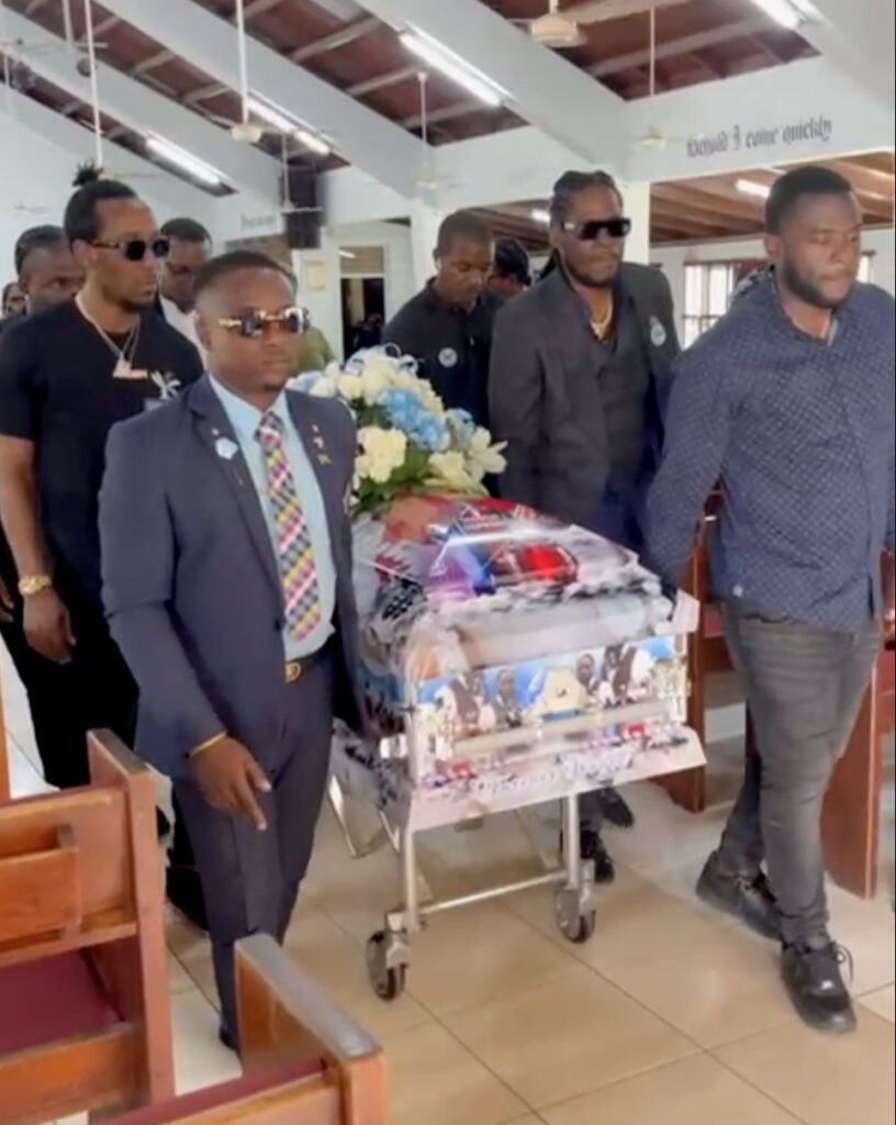 Aidonia, Aicon and Black Boss among the Pallbearers at Size 10's Funeral