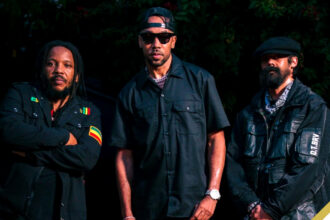(L-R) Stephen Marley, Baby Cham, Damian Marley