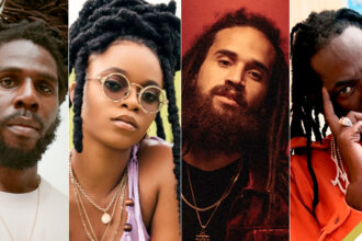 (L-R) Chronixx, Lila Iké, Keznamdi and Buju Banton