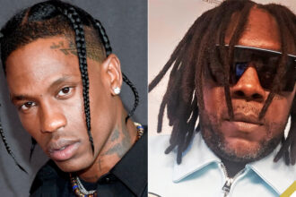 (L-R) Travis Scott, Vybz Kartel