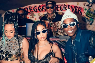 (L-R) Moliy, Shenseea, Skillibeng (Back Row) Disco Neil and Silent Addy