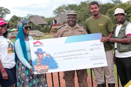Spice Donates US,000 to Uganda Wildlife Authority Rhino, Pledges Concert Proceeds to Conservation Efforts